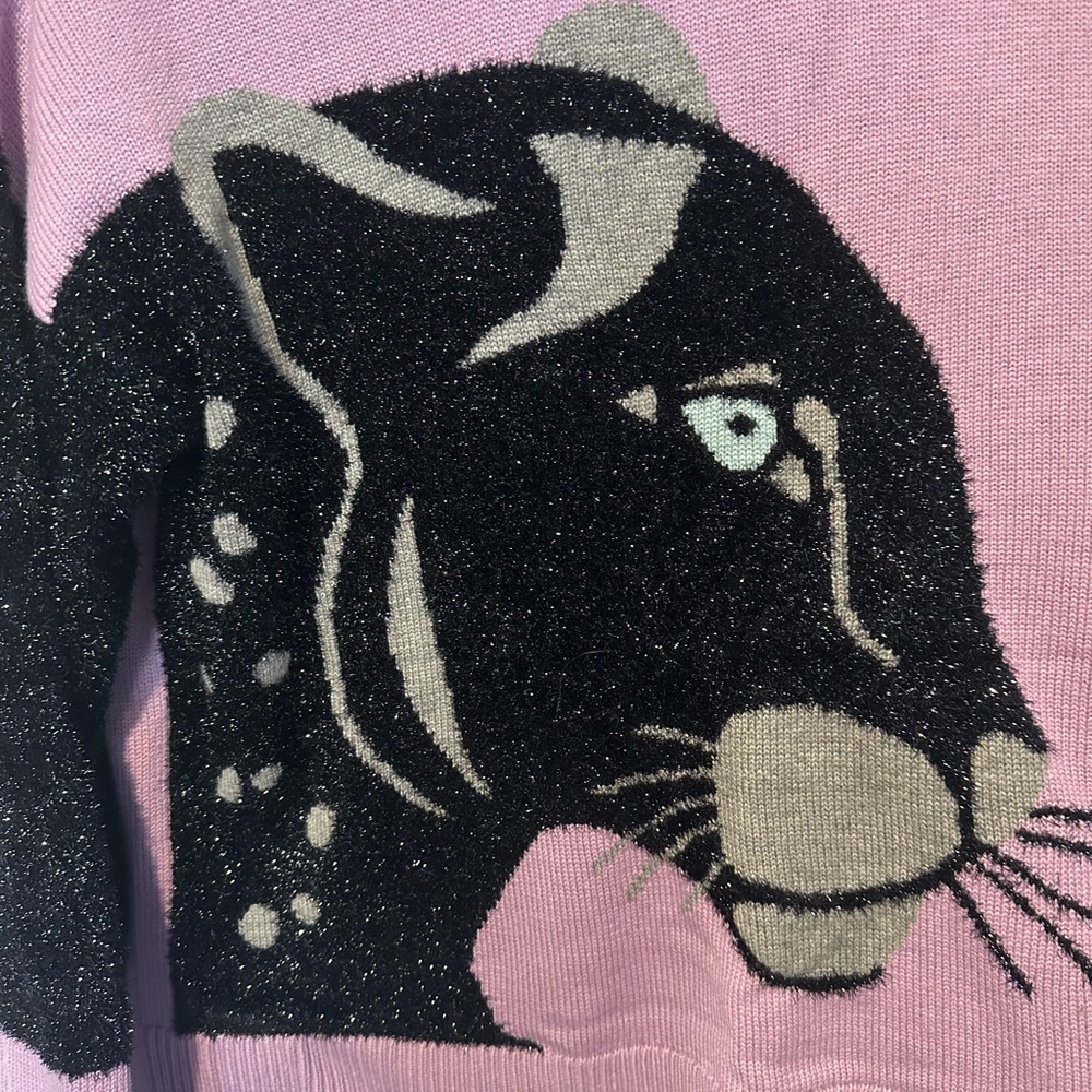 Purple Leopard Sweater - Picture 2 of 4